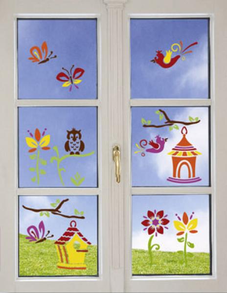 Window Style Set - Happy Birds